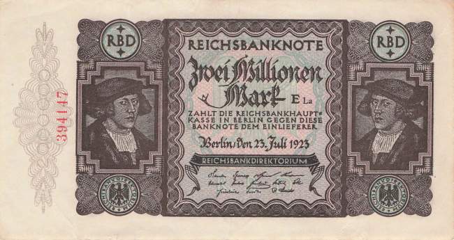 2 Millionen Mark 1923 ro.89b La